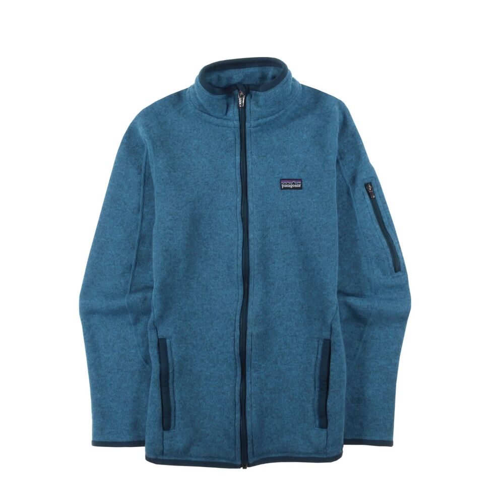 Women Patagonia Better Sweater Full Zip Jacket in Teal Blue Size Small